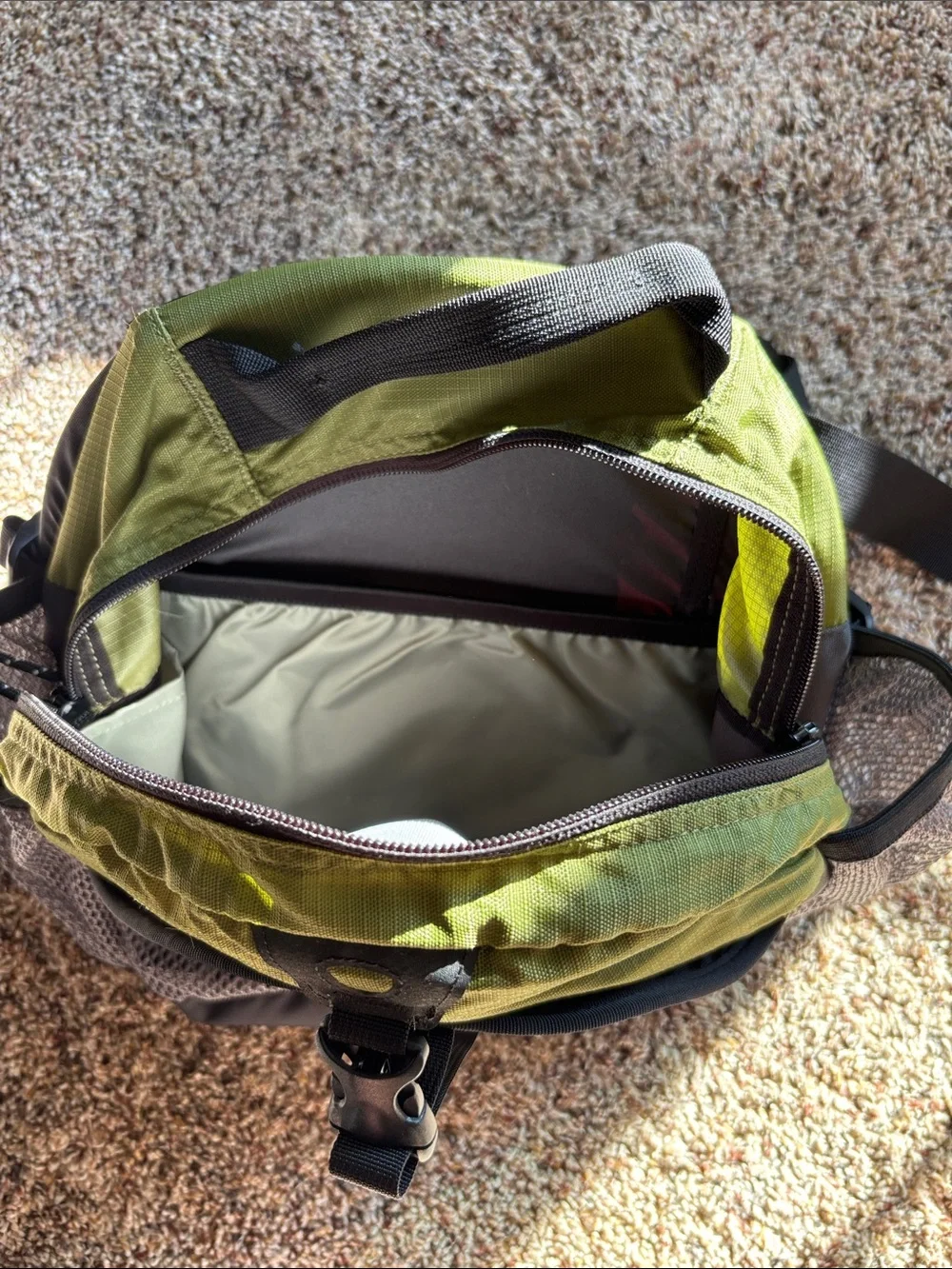 KELTY Kestrel Waist Bag Belt Fanny Pack Hiking Camping Outdoor Lumbar Green Gray